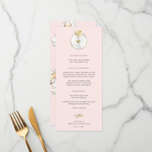 Menu Mariage Magnolia Gold Table Setting