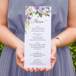 Menu mariage - Menu Fête des mariées - Flore chato
