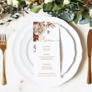 Menu Mariage minimal