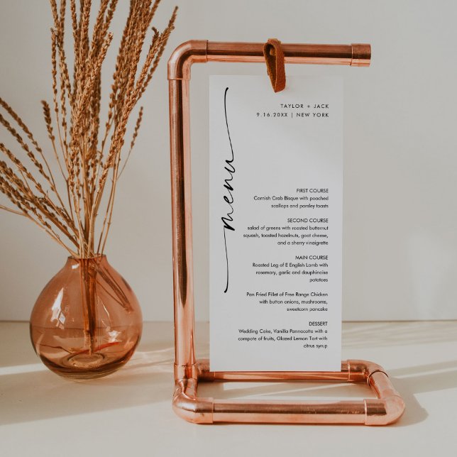 Menu Mariage minimaliste KAIA (Créateur téléchargé)
