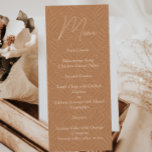 Menu Mariage minimaliste moderne en terre cuite de Bohê<br><div class="desc">Elégant menu mariage en terre cuite boho. Avec un design minimaliste et moderne de fausse texture,  ils sont parfaits pour votre événement. Trouvez les articles correspondants dans ma boutique.</div>
