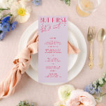 Menu Mariage minimaliste moderne violet & magenta<br><div class="desc">Conçu pour coordonner avec pour la collection de Faire-part de mariage "brillantes". Pour modifier les détails, cliquez sur "Détails". Pour déplacer le texte ou modifier la taille, la police ou la couleur, cliquez sur "Modifier à l'aide de l'outil de conception". Voir le lien de collection sur cette page pour voir...</div>