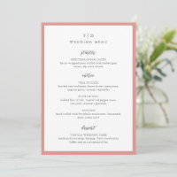 Mariage Moderne Monogramme Rose Corail Élégant