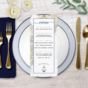 Menu Mariage nautique traditionnel / Événement