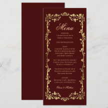 Mariage Orné Rose Dorée Bourgogne Élégant