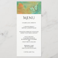 Menu Mariage Papillons et couleurs sud-ouest