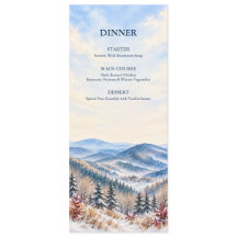 Mariage personnalisé aquarelle hivernale de Blue R