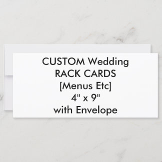 Menu Mariage personnalisé & Cartes de programme 4"