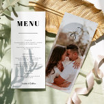 Menu Mariage photo classique élégant<br><div class="desc">Menu Mariage photo classique élégant</div>