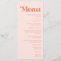Mariage rétro pêche et crème