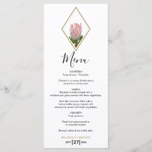 Menu Mariage Russe King Protea