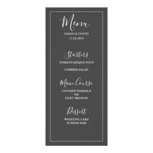 Menu Mariage Simple Elegance