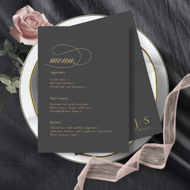 Menu Mariage Simple Elegance ID1022 (Créateur téléchargé)