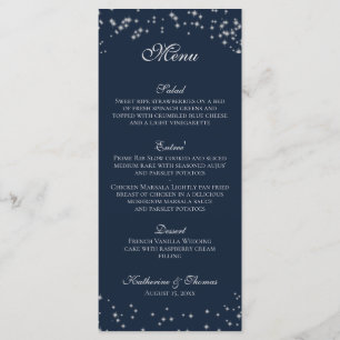 Menu Mariage Starry Sky