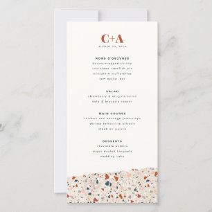 Menu Mariage Terrazzo Slab