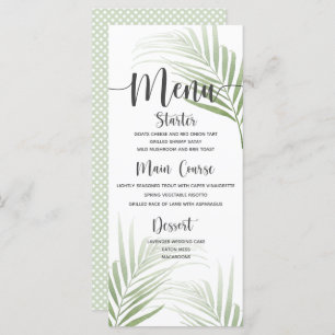 Menu Mariage Tropical Palm