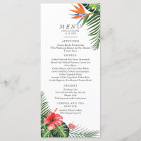 Menu Mariage Tropical Vibrant