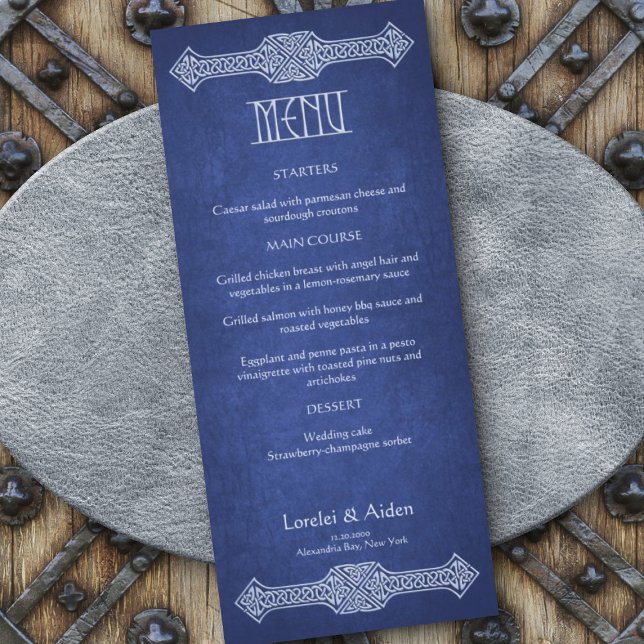 Menu Mariage Viking Celtic Gamer (Créateur téléchargé)