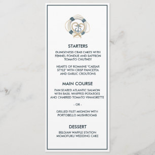 Menu Marine marine et Mariage blanc