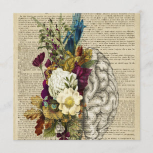 Menu medical floral brain anatomie