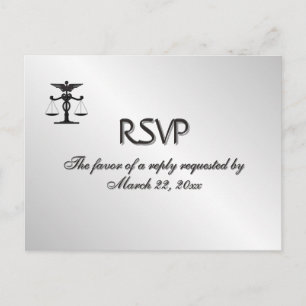 Menu Médicale et droit interconnecté Argent RSVP