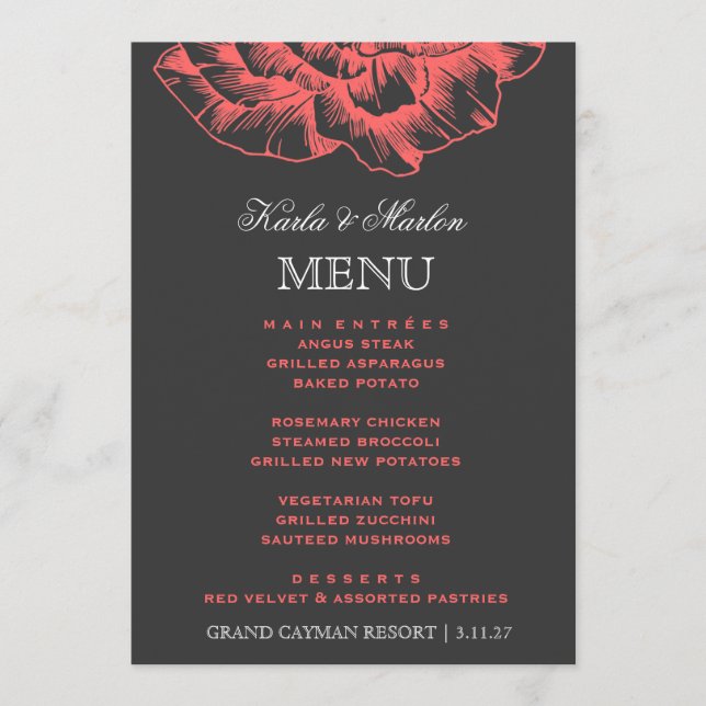 Menu Melon de corail de pivoine hérissé par 311 (Devant)