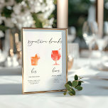 Menu Minimaliste Aquarelle Signature Boissons<br><div class="desc">Conçu pour coordonner avec pour la collection de Faire-part de mariage "Pure". Pour modifier les détails, cliquez sur "Détails". Pour déplacer le texte ou modifier la taille, la police ou la couleur, cliquez sur "Modifier à l'aide de l'outil de conception". Voir le lien de collection sur cette page pour voir...</div>