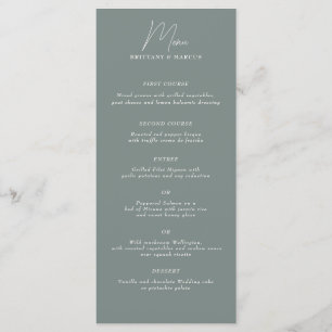 Menu Minimaliste discrète