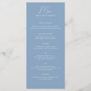 Menu Minimaliste discrète