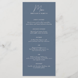 Menu Minimaliste discrète