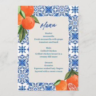 Menu minimaliste moderne