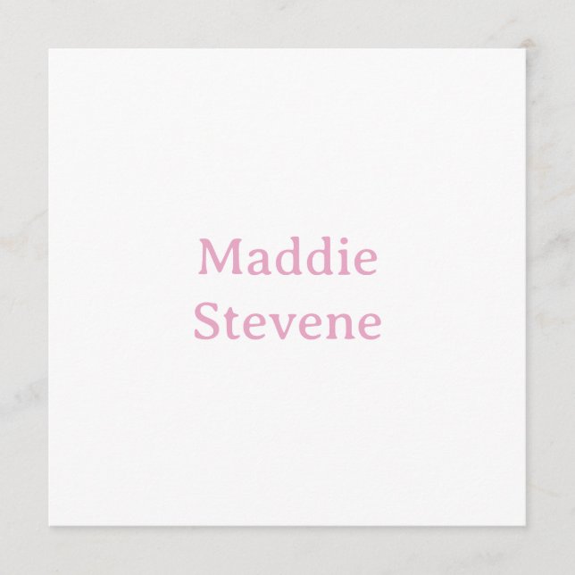 MENU MODELES TENDANCE MODERNES NOM ANNEE PASTEL ROSE (Devant)