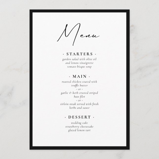 Menu Modern and Elegant Frame (Devant)