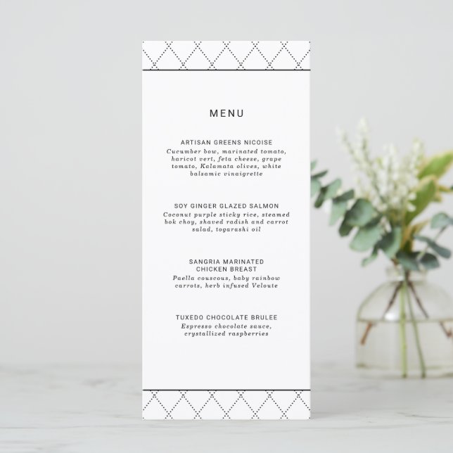 Menu Moderne Elegant Classic Minimaliste (Debout devant)