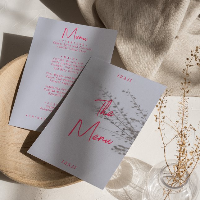 Menu Moderne Whimsical coloré brillant Mariage rétro (Créateur téléchargé)