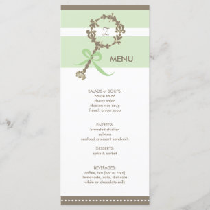 Menu Monogramme Baby Rattle Show