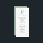 Menu Moteur de décoration Mariage de romarin rustique a<br><div class="desc">Conçues pour coordonner avec ma collection de papeterie mariage de romarin aquarelle, ces cartes de menu élégantes pour dîner peuvent être personnalisées avec vos noms et choix de repas. Ils présentent mon aquarelle originale et font le parfait complément à vos paramètres de table. Le mot Menu est défini dans un...</div>