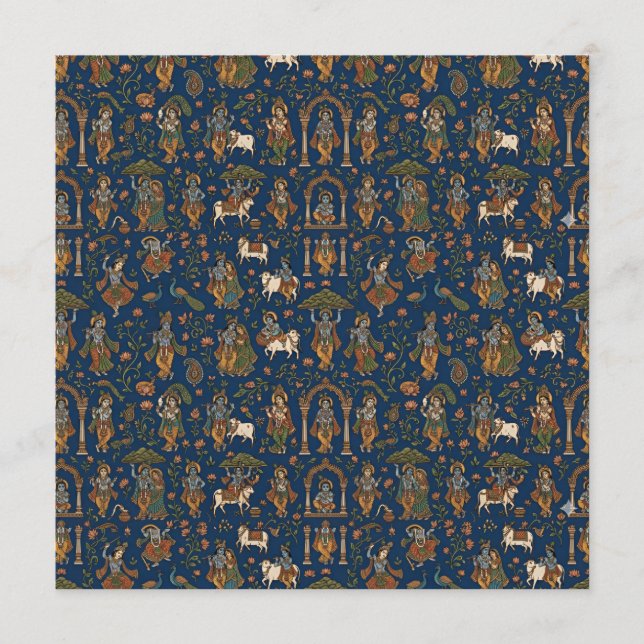 Menu Motif Krishna (Devant)