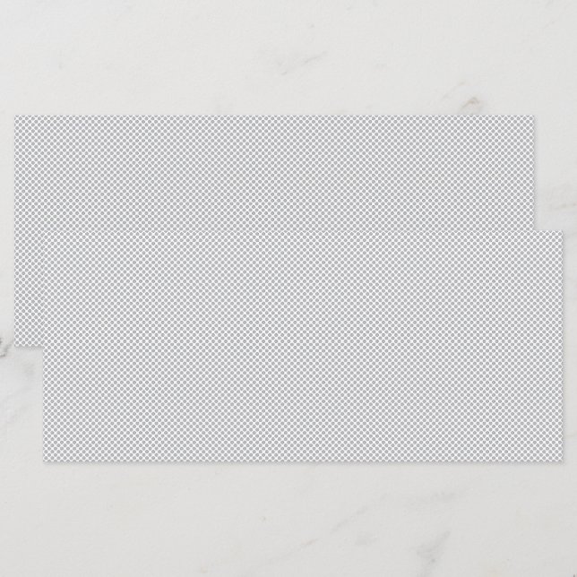 Menu Motif minimal à pois gris  (Devant / Derrière)