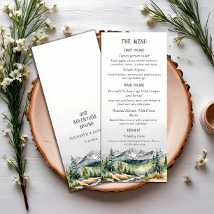 Menu Mountain Adventure Automne Automne Mariage d'hiver