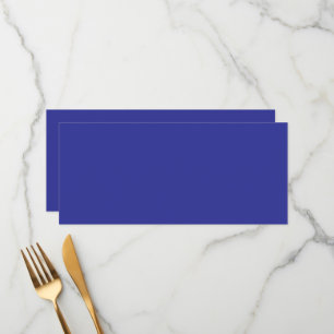 Menu mur bleu avec horloge