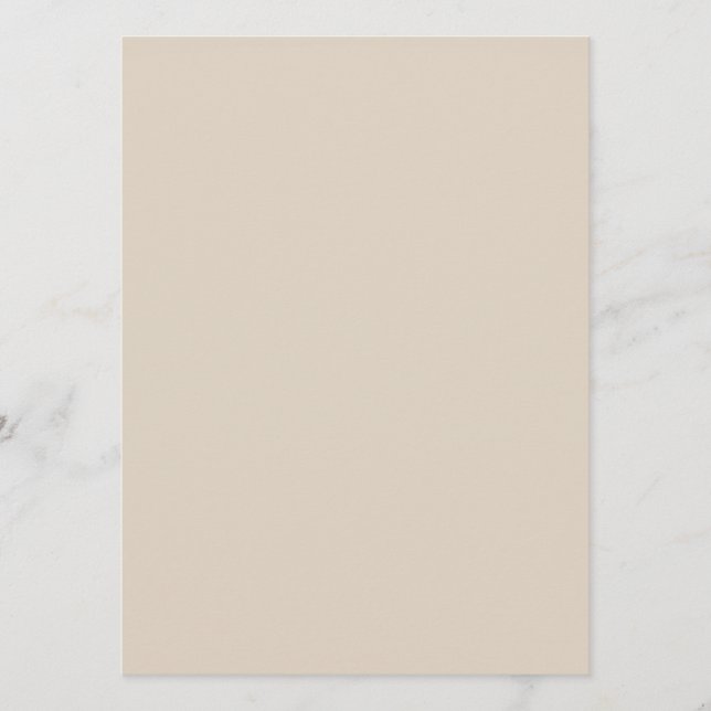 Menu Natural Linen Solid Color (Devant)