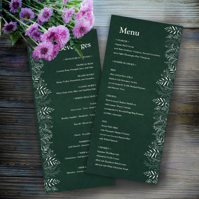 Menu Nature Verte avec Boissons (Créateur téléchargé)