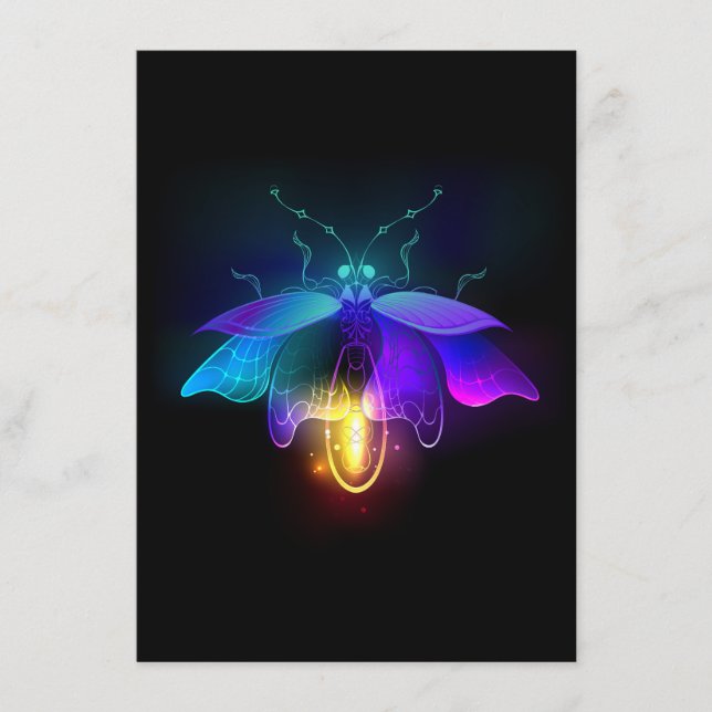 Menu Neon Firefly sur noir (Devant)