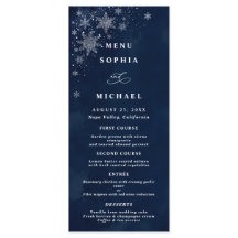 Noces d'hiver Flocons de neige de minuit