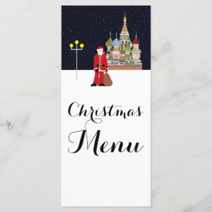 Menu Noël père Noël à Moscou