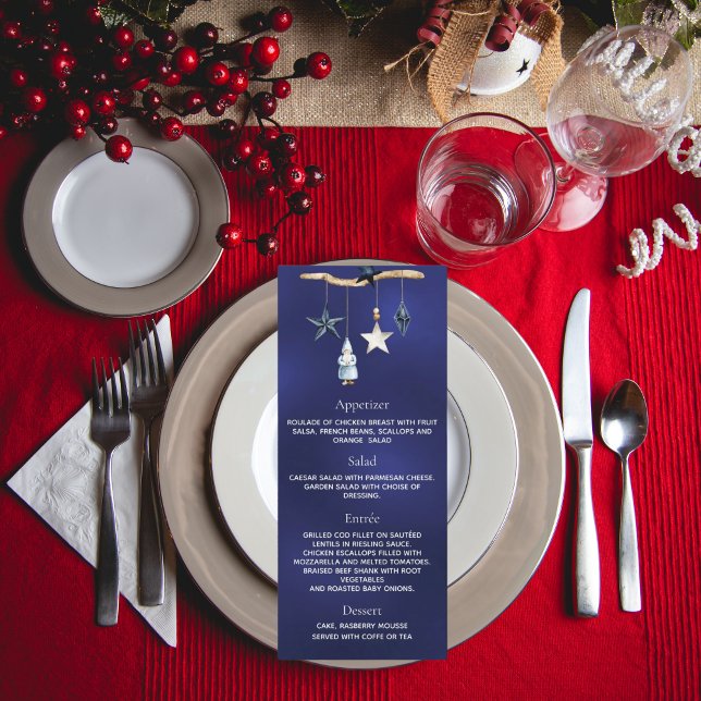 Menu nordique du gnome bleu de la fête de Noël (Créateur téléchargé)