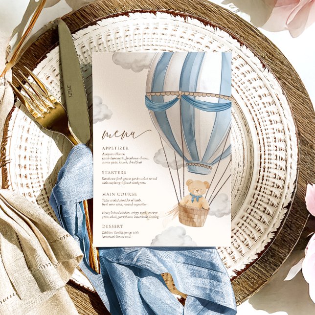 Menu Nous pouvons attendre le Baby shower (Créateur téléchargé)