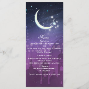 Menu Nuits Arabes Marocain Clair de Lune Violet