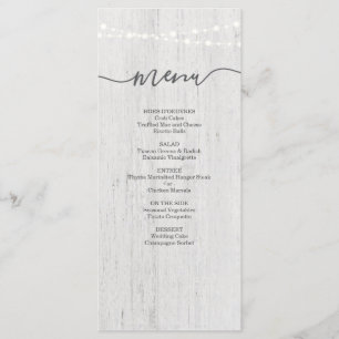 Menu Occasion spéciale   Romantique rustique
